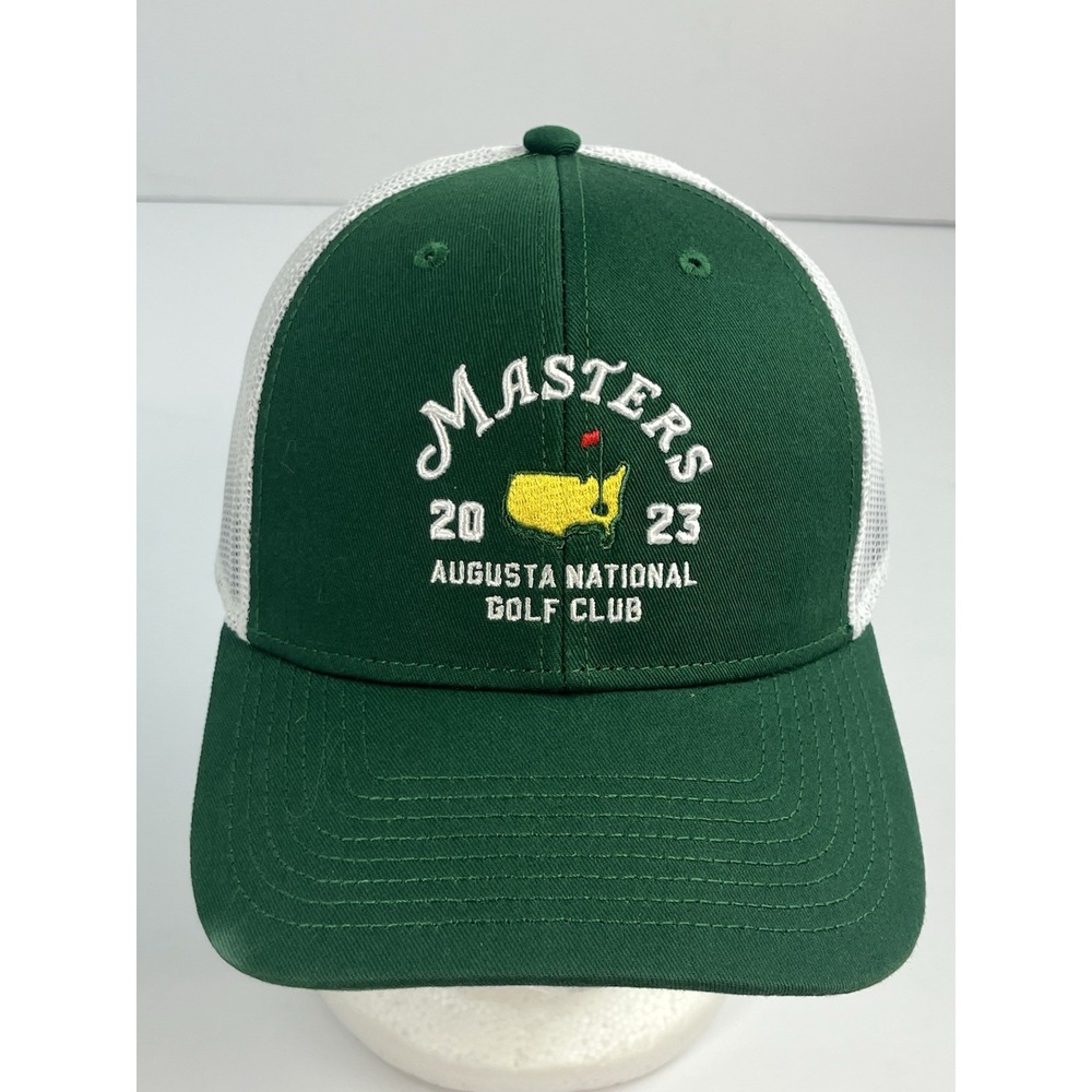 Masters Augusta National 2023 Hat Cap Snap Back Mens One Size Green Golf Trucker
